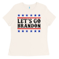 Bone Let's Go Brandon American Flag Ladies Tee - Jasminsmagicworld