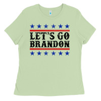 Matcha Let's Go Brandon American Flag Ladies Tee - Jasminsmagicworld