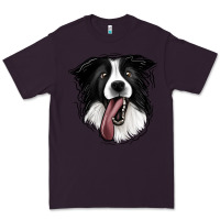 Plum Border Collie Premium Tee - Jasminsmagicworld
