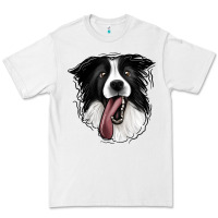 White Border Collie Premium Tee - Jasminsmagicworld