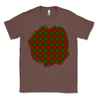 Chestnut Christmas Tartan Patch Classic Tee - BundleAndBundleShop