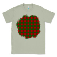 Matcha Christmas Tartan Patch Classic Tee - BundleAndBundleShop