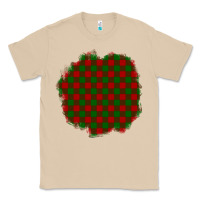 Mushroom Christmas Tartan Patch Classic Tee - BundleAndBundleShop