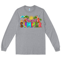 Heather Grey sweet summer Long Sleeve Tee - RanaPortraitStore