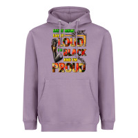 Lavender Say it now! say it loud! i'm black and i'm proud Heavyweight Hoodie - FaDigitalArtStudio