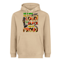 Mushroom Say it now! say it loud! i'm black and i'm proud Heavyweight Hoodie - FaDigitalArtStudio