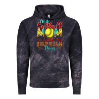 Cloud Black I'm a Softball mom we don't do that keep calm Vintage Hoodie - BundleAndBundleShop