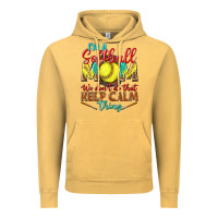 Vintage Mustard I'm a Softball mom we don't do that keep calm Vintage Hoodie - BundleAndBundleShop