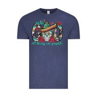 Vintage Denim With God All Things Are Possible With Sombrero Sku Vintage Tee - BundleAndBundleShop