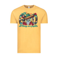 Vintage Mustard With God All Things Are Possible With Sombrero Sku Vintage Tee - BundleAndBundleShop