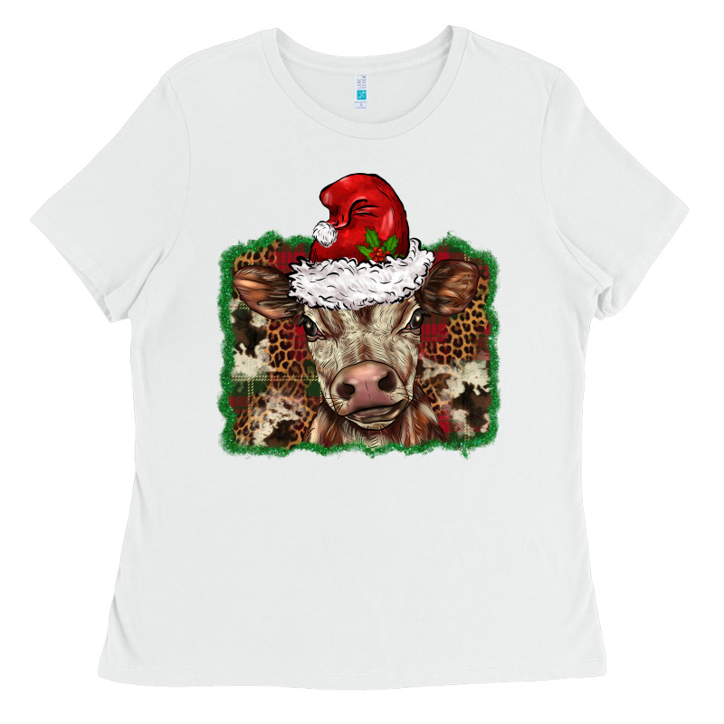 Christmas Background Baby Calf Ladies Tee by BarkalooDesign | Teevron