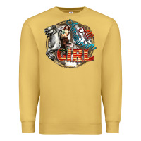 Antique Gold All American Girl Premium Sweatshirt - FaDigitalArtStudio