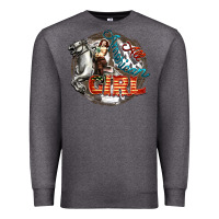 Charcoal Heather All American Girl Premium Sweatshirt - FaDigitalArtStudio