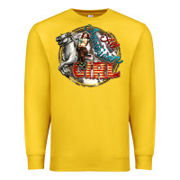 Lemon All American Girl Premium Sweatshirt - FaDigitalArtStudio