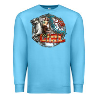 Ocean Blue All American Girl Premium Sweatshirt - FaDigitalArtStudio