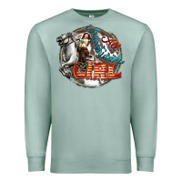 Seafoam All American Girl Premium Sweatshirt - FaDigitalArtStudio