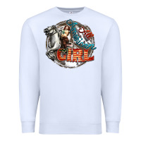 White All American Girl Premium Sweatshirt - FaDigitalArtStudio