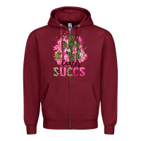 Burgundy Cancer succs Cancer Awareness Zipper Hoodie - HowdyJamesFarm