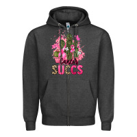 Charcoal Heather Cancer succs Cancer Awareness Zipper Hoodie - HowdyJamesFarm