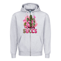Heather Grey Cancer succs Cancer Awareness Zipper Hoodie - HowdyJamesFarm