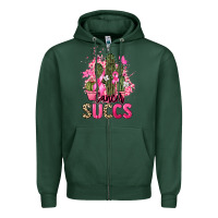 Sports Green Cancer succs Cancer Awareness Zipper Hoodie - HowdyJamesFarm