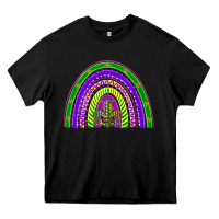 Black mardi gras rainbow Heavy Core Tee - BarkalooDesign