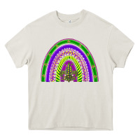 Cream mardi gras rainbow Heavy Core Tee - BarkalooDesign