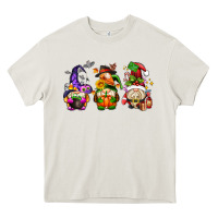 Cream hallothanksmas gnome Heavy Core Tee - AdoDesignShop