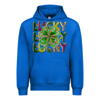 Cobalt Lucky Urban Hoodie - CowhideDigitalArt