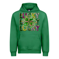 Emerald Lucky Urban Hoodie - CowhideDigitalArt