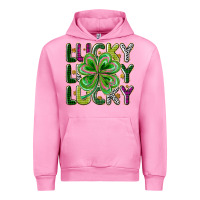 Fuchsia Pink Lucky Urban Hoodie - CowhideDigitalArt