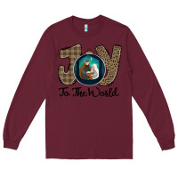 Burgundy Joy to the World Long Sleeve Tee - Bettercallsaul