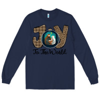 Navy Joy to the World Long Sleeve Tee - Bettercallsaul