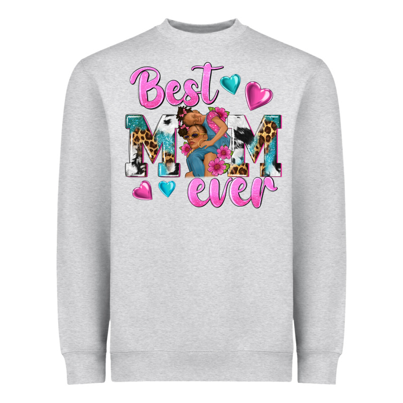Best Mom Ever Afro Woman Heavyweight Sweatshirt by texasbilliewilder | Teevron