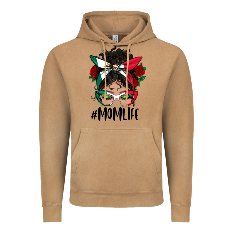 Mexican Mom Life Messy Bun Mama Vintage Hoodie by BundleAndBundleShop | Teevron