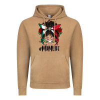 Vintage Camel Mexican Mom Life Messy Bun Mama Vintage Hoodie - BundleAndBundleShop
