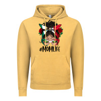 Vintage Mustard Mexican Mom Life Messy Bun Mama Vintage Hoodie - BundleAndBundleShop