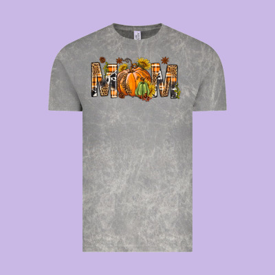 Western Mom With Pumpkins Vintage Tee Designed By Bundleandbundleshop