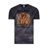 Cloud Black life is better with a labrador Vintage Tee - JahusDesignShop