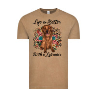 Vintage Coffee life is better with a labrador Vintage Tee - JahusDesignShop