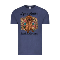 Vintage Denim life is better with a labrador Vintage Tee - JahusDesignShop