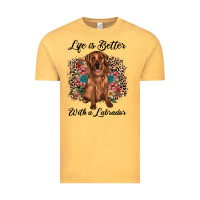 Vintage Mustard life is better with a labrador Vintage Tee - JahusDesignShop