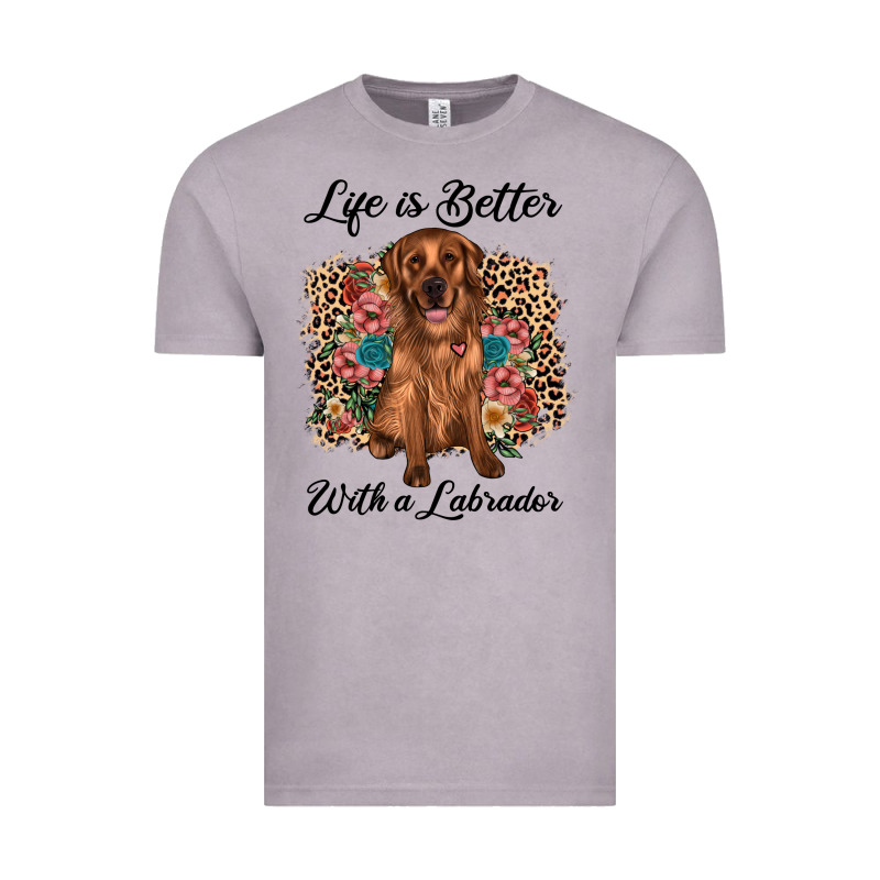 Life Is Better With A Labrador Vintage Tee by JahusDesignShop | Teevron