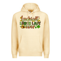 Pina Colada St. Patrick's Luckiest lunch lady ever Premium Hoodie - OliviaCreatesArt
