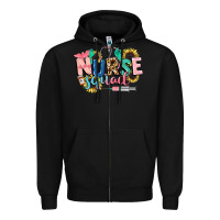 Black nurse Zipper Hoodie - CowGirlArtShop
