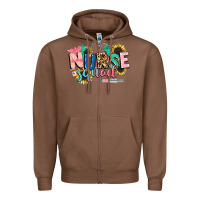 Chestnut nurse Zipper Hoodie - CowGirlArtShop