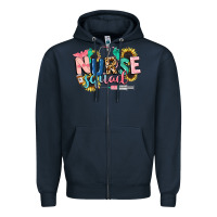 Navy nurse Zipper Hoodie - CowGirlArtShop