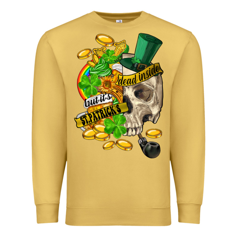 When You Are Dead Inside But Its St.patricks Premium Sweatshirt by FaDigitalArtStudio | Teevron