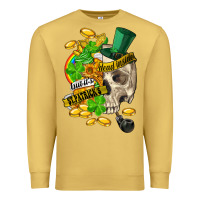 Antique Gold when you are dead inside but its st.patricks Premium Sweatshirt - FaDigitalArtStudio