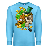 Ocean Blue when you are dead inside but its st.patricks Premium Sweatshirt - FaDigitalArtStudio